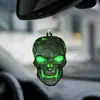 Colgante de Coche de Calavera Acrílica 2D Nuevo Transfronterizo Decoración Creativa de Halloween para Coche Accesorio Personalizado para Coche Lujo Ligero