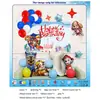 Conjunto de Balões de Aniversário Infantil para Crianças de 1 a 5 Anos, Suprimentos de Decoração para Cena de Festa, Conjunto Completo para Meninos e Meninas