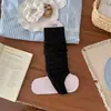Calcetines sin pies apilables estilo Dopamine Basic para mujer, Primavera 2026, Calcetines hasta la rodilla o la pantorrilla coloridos estilo Ballet