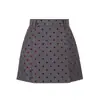 Nueva Falda Media Otoño e Invierno 2025 Falda Lápiz Petite Falda Línea A Corta Falda de Lunares Franceses de Cintura Alta para Mujer