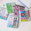 Álbum de Tarjetas Estilo Vintage Original con Cuatro Compartimentos, Marcapáginas, Almacenamiento de Pegatinas para Fotos, Álbum de Fotos de Cuatro Compartimentos de 5 pulgadas para Tarjetas de Fans