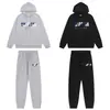 Sudadera con capucha de forro polar para hombre y mujer, sudaderas bordadas de alta calle europeas y americanas de moda Trapstar para dropshipping transfronterizo