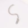 Cadena de Extensión de Acero Inoxidable Cola Marca Acero de Titanio Cadena de Cola Galvanoplastia al Vacío Oro de 18K Pulsera Collar Cadena de Extensión Accesorios DIY