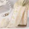 Encaje de Onda Floral Encaje Plisado Jacquard Cinta Hanfu Luolita Accesorios para el Cabello Accesorios de Moño DIY