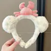 Diadema para lavarse la cara, banda para el cabello para maquillaje y mascarillas faciales, diseño antideslizante, diadema de dibujos animados, accesorio para la cabeza elegante y lindo