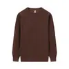 Sudadera para Hombre 2026 Manga Larga Algodón Puro Talla Grande Cuello Redondo Camiseta Básica Algodón Puro para Primavera y Otoño