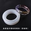 Pulsera de pegamento de gota de cristal DIY Molde de cara de diamante Pulsera de cara ancha de silicona Molde de pulsera de cara fina