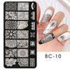 Nail Art placa de transferência atacado borboleta pingente de renda padrão de renda padrão de balé padrão de transferência de unhas Modelo