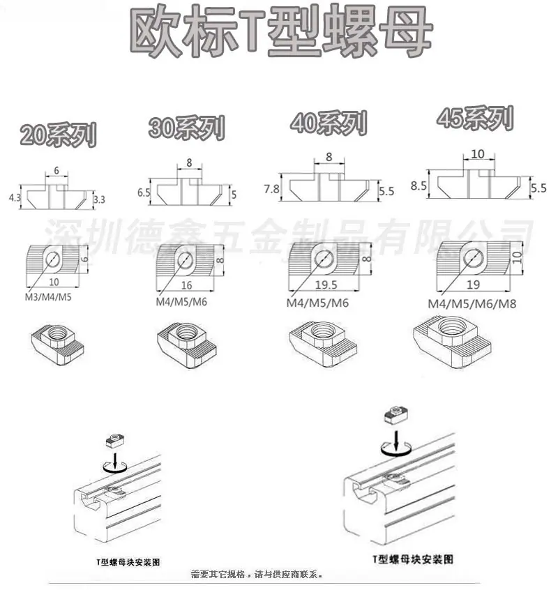 T型螺母(欧标)安装图副本
