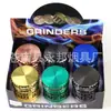 Nuevo Abaco Plano Transparente Visible Molinillo de Cigarrillos 65mm Molinillo de Aleación de Zinc Cuatro Capas Metálico Set Creativo para Fumar