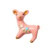 Jirafa de dibujos animados de resina color crema, accesorios de bricolaje, alce navideño, imán para nevera, funda para teléfono, accesorios, portatarjetas, pegatinas