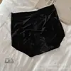 Pantalones Cortos de Jacquard de Seda Hielo de Cintura Alta para Mujer Tallas Grandes, Verano Delgados con Refuerzo de Seda Transpirables Sin Costuras que Moldean la Cadera Triángulo para Damas Tallas Grandes