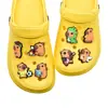 Capivara Fofa Desenho Animado Criativo Plástico Macio PVC Flor para Sapato Personalizada Sapato Croc Fivela de Sapato Fivela Decorativa Acessórios Pronta em Estoque Atacado