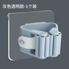 Soporte para trapeador de baño sin perforaciones, clip para trapeador, estante de baño, fuerte almacenamiento colgante de pared, rodillo con gancho de carga, para el hogar