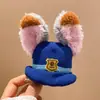 Presilha Fofa de Pelúcia Judy Orelha de Coelho Desenho Animado Clipe Lateral Acessórios de Cabelo Zootopia Presilha Doce Outono e Inverno para Meninas