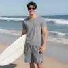 Camiseta Deportiva Transpirable de Manga Corta para Hombre Joven, Casual de Fitness, Transfronteriza TEMU, Ajuste Delgado, Cuello Redondo, para Correr, Otoño-Verano