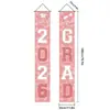 Pareados Transfronterizos de Temporada de Graduación, Decoración de Lugar, Banderines de Puerta, Banderines Colgantes Temáticos de la Generación 2026 y Decoraciones de Cortina de Puerta
