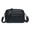 Bolso de Piel de Vaca de Capa Superior para Mujer Simple Combinable de Cuero Genuino Doble Correa para el Hombro Bolso Cruzado Bolso Cuadrado Pequeño de Alto Nivel para Debajo de la Axila Moderno
