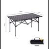 Mesas y Sillas de Camping al Aire Libre, Puestos, Mesas Plegables a la Venta, Taburetes con Respaldo, Mesas Enrollables de Acero al Carbono para Mercados Nocturnos