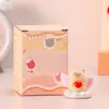 Gato Siamês Desenho Animado Fofo Ornamento de Cura para Mesa de Escritório Mini Figura Fofa Criativa Presente de Feriado