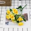 Simulación de decoración de núcleo de rosa pequeña rosa simulación rosa venta al por mayor fábrica directa flor artificial artificial 7 pequeño ángulo Rosa