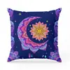 Funda de Almohada Cuadrada Mandala Tótem para Dormitorio Sala de Estar Respaldo de Sofá Funda para Almohada de Siesta (Núcleo No Incluido)