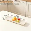 Bandeja de Drenaje de Doble Capa BNBS para Hacer Tanghulu y Plato para Servir, Hueca, Fácil de Limpiar, Bandeja de Almacenamiento con Drenaje para Frutas y Verduras