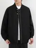 Nueva Chaqueta de Vuelo con Cuello Alto y Cremallera Estilo Americano para Hombre, Chaqueta de Trabajo Moderna y Elegante para Primavera y Otoño