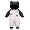 2026 Nuevo Modelo Saco de Plumón para Bebé Niño Mono de Plumón de Pato Blanco Ropón para Bebé Ropa Gruesa para Abrigar al Recién Nacido