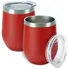 Venta directa de fábrica 12 oz taza de doble pared de acero inoxidable 304 tapa push-pull taza para beber directamente taza casera de gran barriga en forma de U