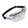 Riñonera Brillante Láser de Charol, Riñonera de Bloques de Color Brillantes de Moda y Tendencia, Bolso de Pecho, Riñonera Impermeable para Exteriores de Gran Capacidad