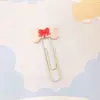Clipe de papel criativo de desenho animado marcador de página fofo clipe de metal clipe de papel material de escritório para estudantes pino com formato especial atacado