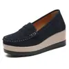 Otoño 2024 Nuevos Zapatos de Madre de Gamuza Ligeros Cómodos Zapatos de Plataforma con Cuña Casuales para Mujer Zapatos de una Sola Capa que Aumentan la Altura