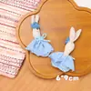 Accesorios de Conejo en Tela Estilo Bosque, Falda Dulce de Encaje, Broche de Conejo, Accesorios para el Cabello de Niños, Piezas para DIY, Accesorios para Sombrero