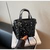 Bolsas de Nicho Transfronteiriças para Mulheres 2025 Novo Verão Versátil Super Popular Bolsa Transversal Estilo Coreano Losango Diamante Bolsa de Balde