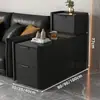 Mesa Auxiliar de Sofá de Lujo Ligero Sala de Estar Madera Maciza Hogar Gabinete Lateral Multifuncional Gabinete Estrecho Pequeño Ultra Delgado Gabinete de Almacenamiento Simple