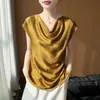 Camiseta Básica de Punto sin Mangas para Mujer, Estilo Francés, Nueva de Verano, Holgada, Delgada, con un Ambiente Elegante y con Estilo, Camiseta sin Mangas Pura Pasión