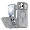 Funda Magnética para Teléfono con Soporte para Lente para iPhone 18 Pro Max Apple 16 Funda Protectora Antigolpes Mate 17