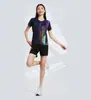 Uniformes de Bádminton Personalizados de Venta Caliente para Deportes al Aire Libre, Uniformes de Competición y Entrenamiento de Manga Corta de Secado Rápido y Resistentes al Desgaste para Adultos y Niños