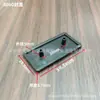 Accesorios de perfil de aluminio, placa de cubierta de extremo, tubo cuadrado, tapón cuadrado, cubierta de plástico decorativa negra, sello de nailon, venta al por mayor