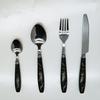 Juego de 4 piezas de Cuchillo, Tenedor y Cuchara para Comida Occidental con Patrón de Mármol Personalizado de Fábrica, Acero Inoxidable para Restaurante y Hotel, Caja de Regalo