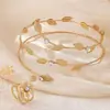 Amazon Set de Brazaletes Florales Transfronterizos 2026 Estilo Joven de Lujo Versátil Exquisito Set de Joyería para Mujer