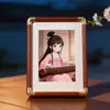 Moldura de Foto Anime Retrô Estilo Chinês Suporte de Exibição de Plástico Moldura Vazia 6/7/8/ 10 Polegadas Moldura Decorativa Periférica Bidimensional