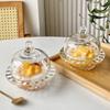 Tazón de Nido de Pájaro Estilo Chino Copa de Tremella Vaso con Tapa Transparente Exquisito de Alta Gama Hogar Fruta Snack Postre Tazón Pequeño Tazón de Sopa