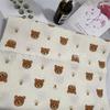 Algodón Doble Capa Textil para el Hogar Gasa Muselina Crepé Estampado Queso Cuadros Oso Crepé Pijama Ropa para el Hogar Tela