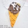 Cone de Sorvete Pintado Grande Multicor Cola de Creme DIY Grampo de Cabelo Faixa de Cabeça Ímã de Geladeira Pingente Acessórios de Resina para Celular