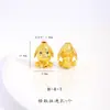 Retención de Color Fuerte Arena Dorada Accesorios DIY Oso de Peluche Búho Cerdo Pequeño Colgante Dibujo Animado 3D Colgante