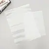 Sacos de embalagem para roupas, sacos plásticos transparentes de PE auto-selantes, embalagem para meias, roupas íntimas e calcinhas, com acabamento fosco e fecho de zíper
