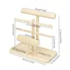 Soporte Multifuncional de Madera Maciza para Relojes de Pulsera, Exhibidor de Pulseras, Pendientes, Joyería, Colgador, Soporte para Anillos, Accesorio de Exhibición de Joyería