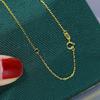Acessórios artesanais DIY S925 prata esterlina flash o corrente palavra corrente cruz colar 40-45CMK ouro artesanato prata corrente
